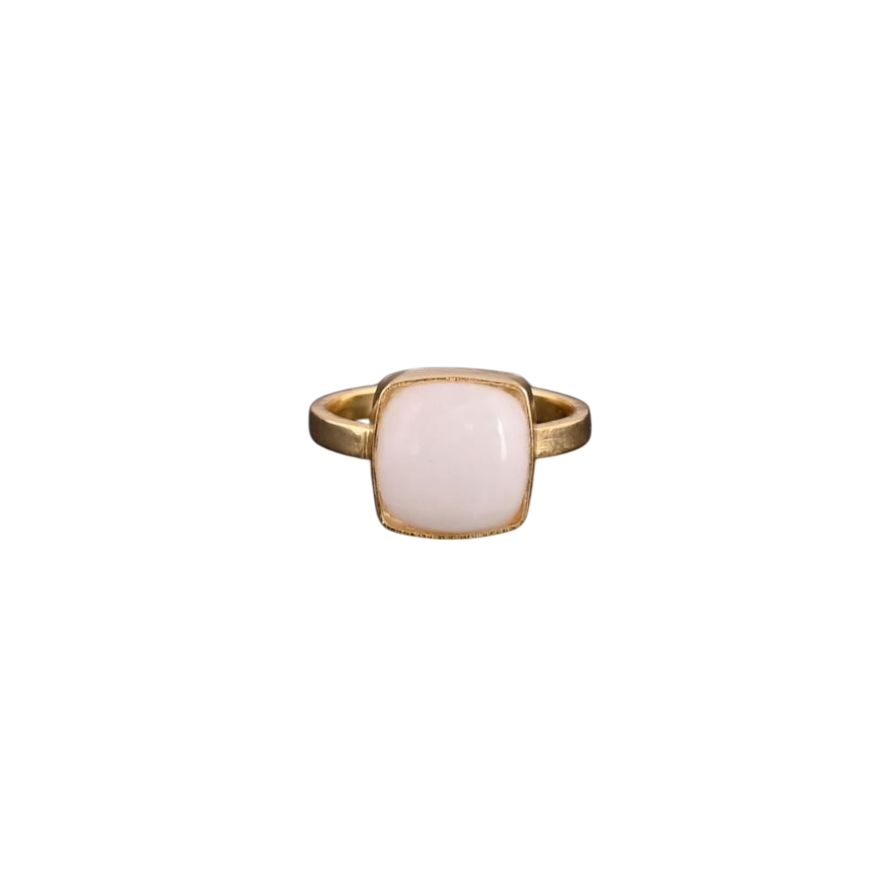 Anillo en Cuarzo Blanco