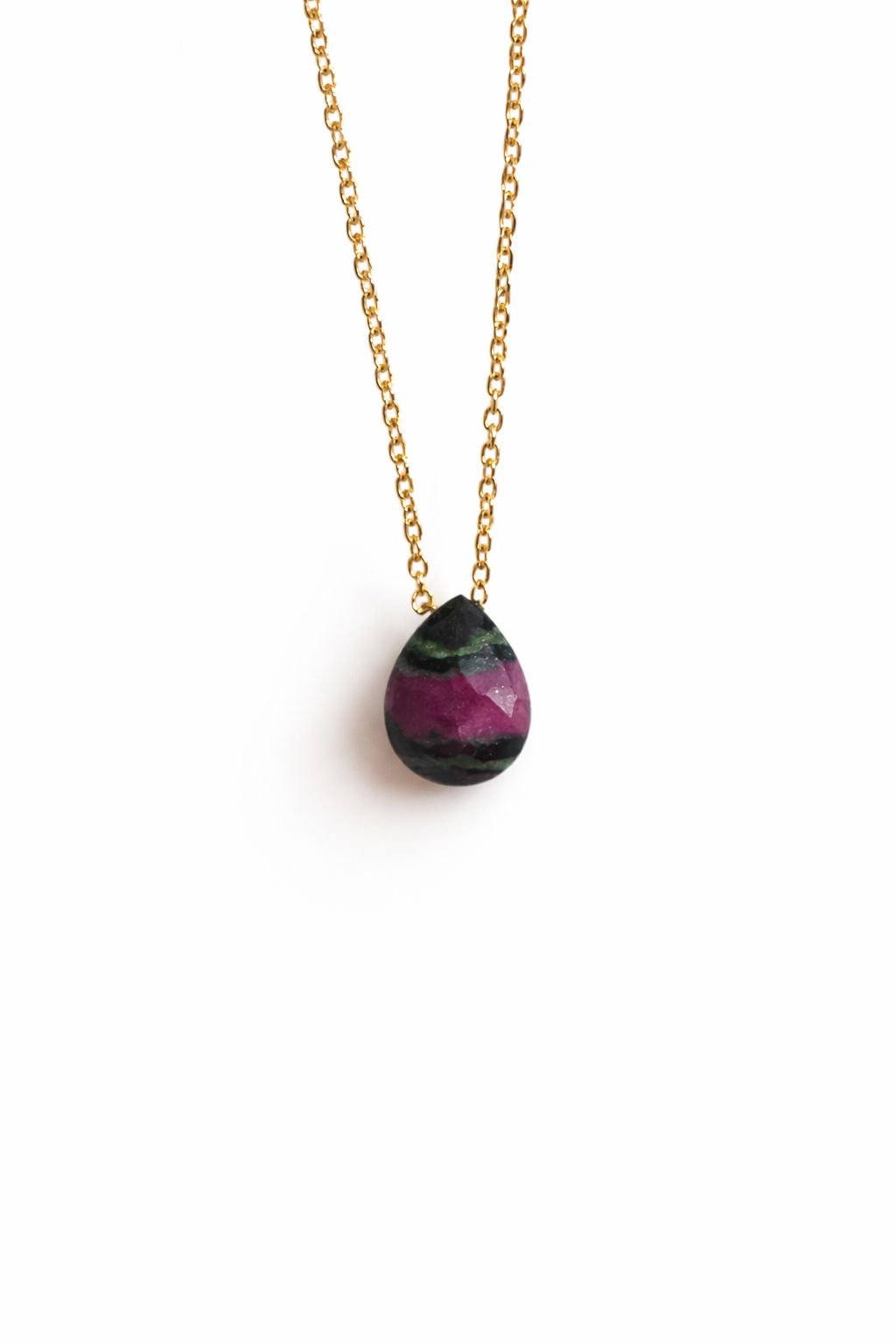Collar Gota Ruby Zoisita