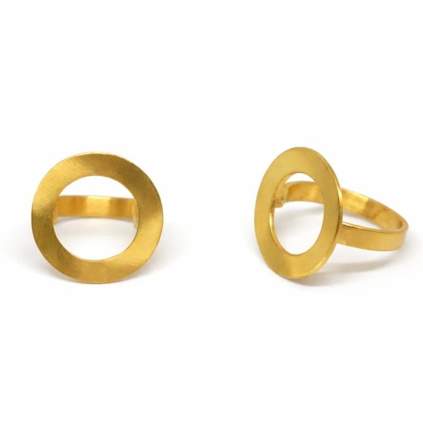 Anillo circular minimalista - AN01