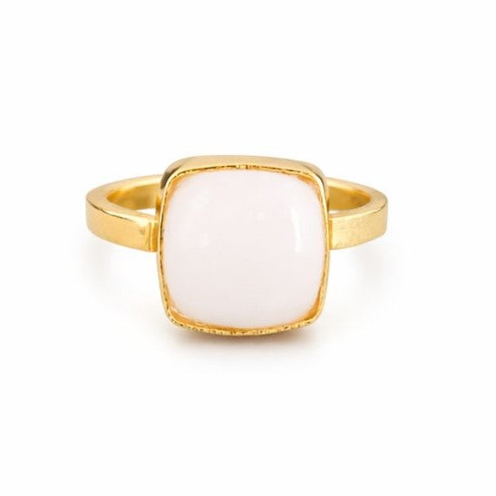 Anillo en cuarzo blanco - AN03