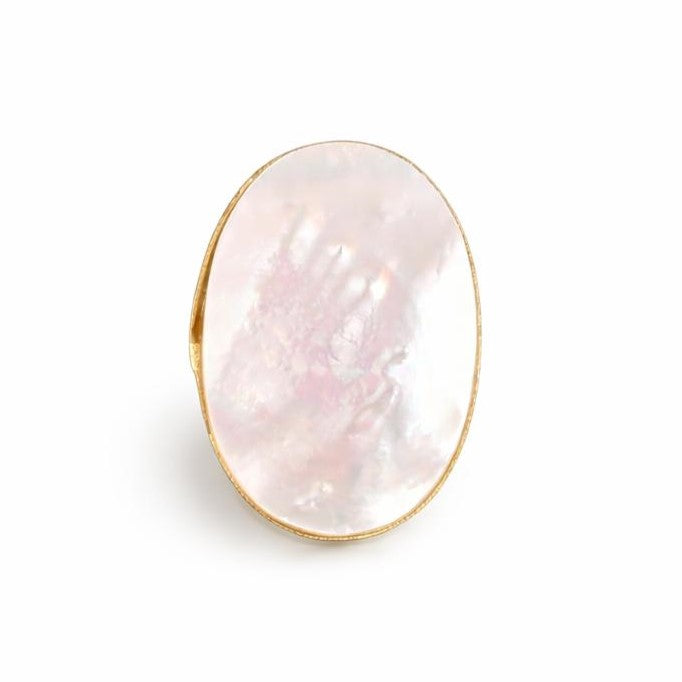 Anillo ovalo madreperla - AN04