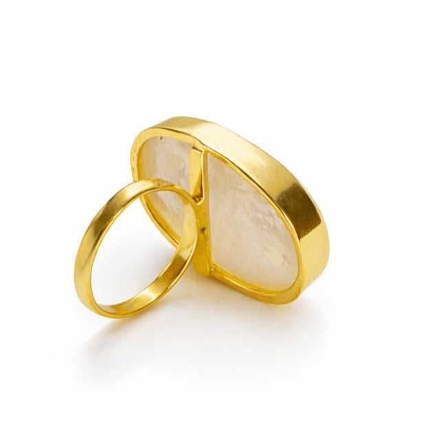 Anillo ovalo madreperla - AN04