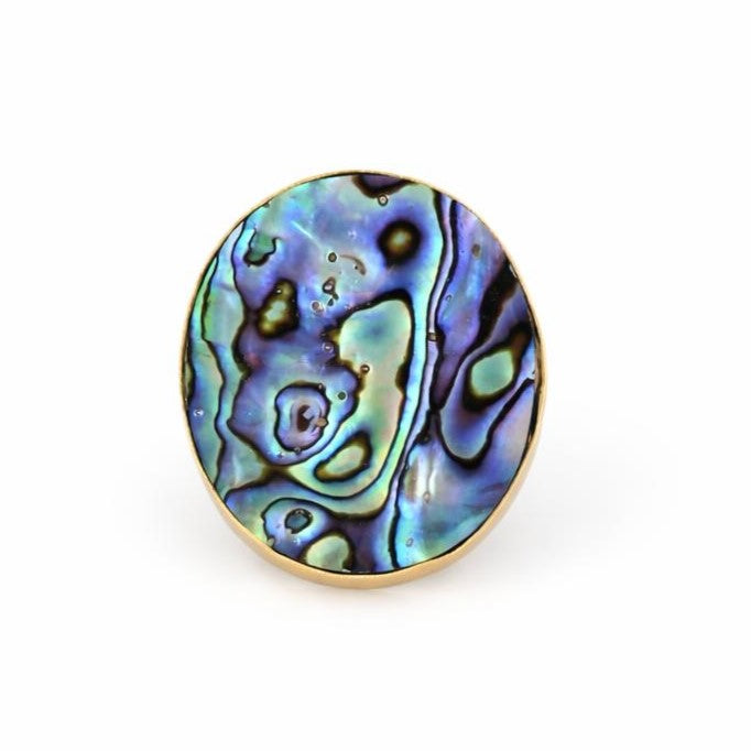 Anillo ovalo abulón - AN05E