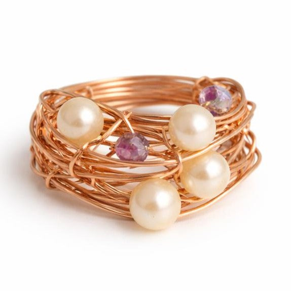Anillo armonía perlada - AAN05