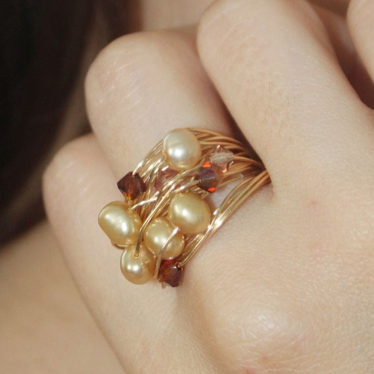 Anillo armonía perlada - AAN05
