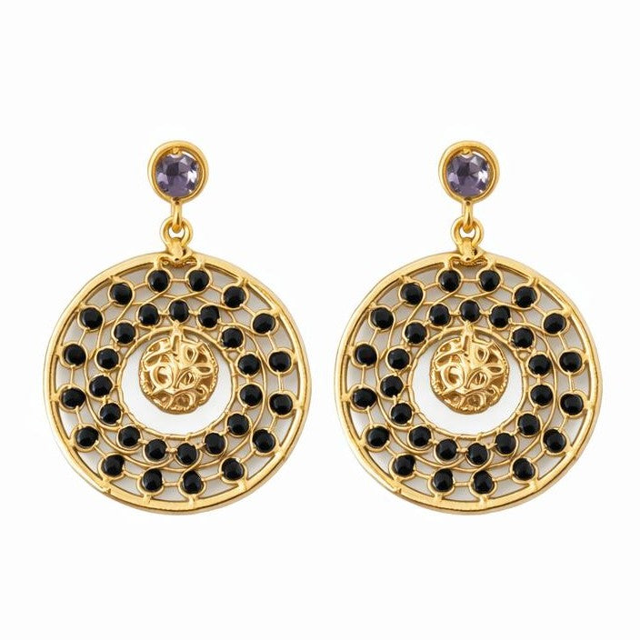 Aretes eclipse dorado - AAR10