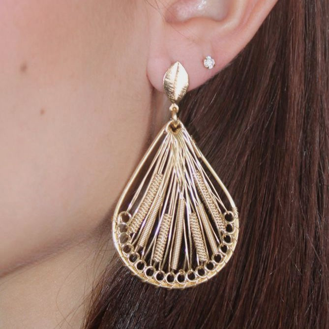 Aretes lluvia dorada - AAR12