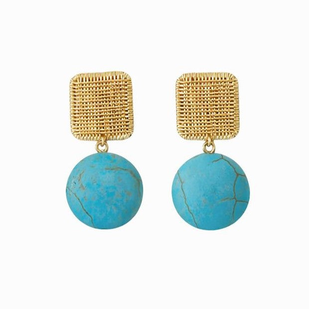 Aretes turquesa serena - AAR14