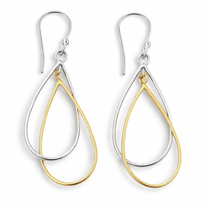 Aretes lágrimas bicolor - AR15