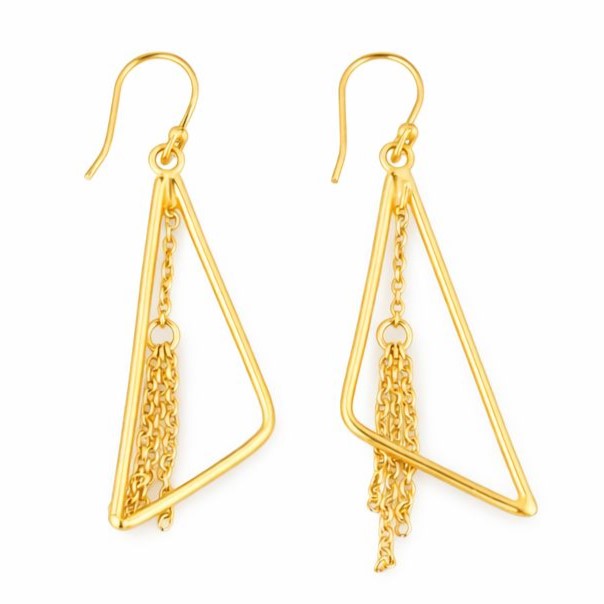 Aretes triángulos con cadenas - AR20