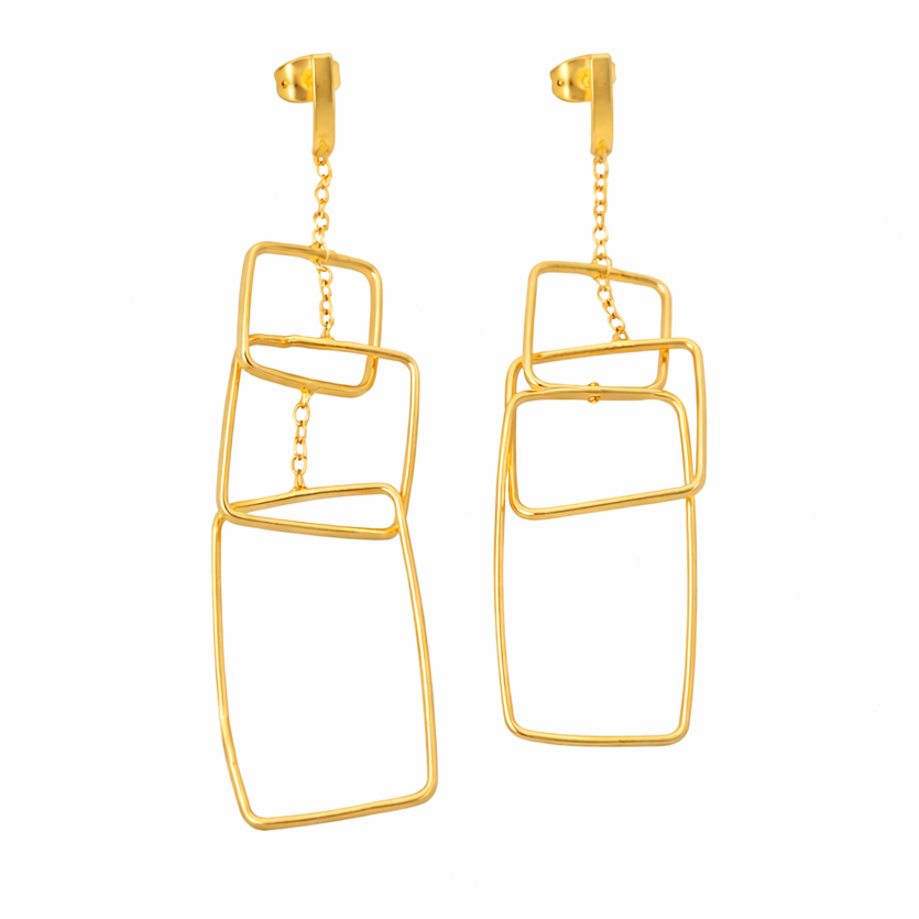 Aretes rectángulos geométricos - AR21