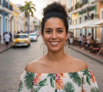 Aretes Aro Dorado con Madreperla y Cadenas - AR03