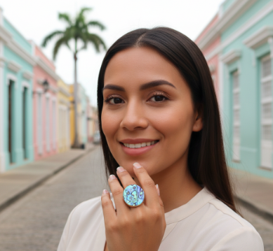 Anillo Óvalo Abulón