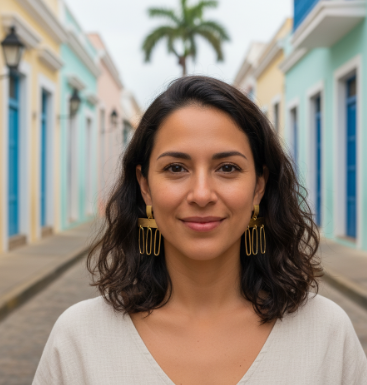 AR06E Aretes Triángulo con Piedra Drusa