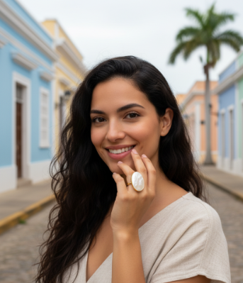 Anillo Óvalo Madreperla