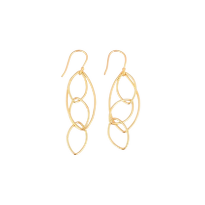 Aretes Doble Hoja- AR09