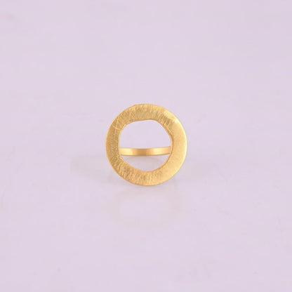 A019 – Anillo Circular Minimalista