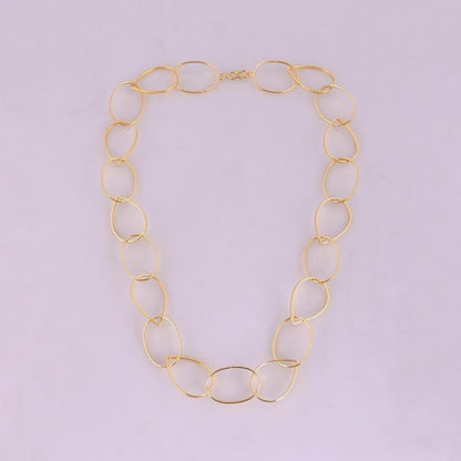 Collar de Cadena Geométrica Dorada