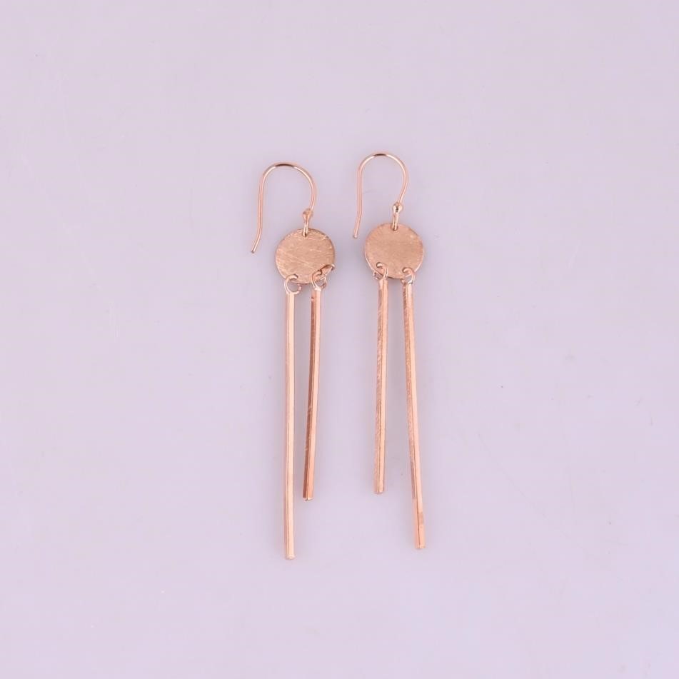 AR05E Aretes rectangulares con colgantes ovalados