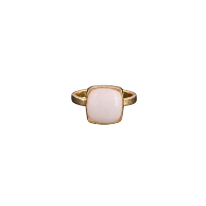 Anillo en Cuarzo Blanco